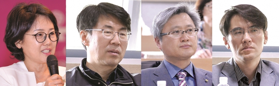 왼쪽부터 최미순 세한대 창의융합교육혁신원장, 김영흡 동양미래대학교 기획처장, 이정원 여주대학교 입학지원처장, 김영근 대구보건대학교 기획혁신처장​